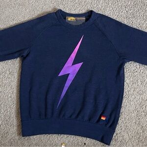 Aviator Nation Navy Sweatshirt with bolt ⚡️